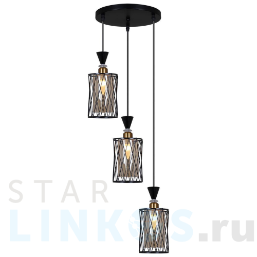 Купить Подвесная люстра Reluce 00307-0.9-03 BK за 3 780 руб. в Туле Купить с доставкой Подвесная люстра Reluce 00307-0.9-03 BK в Туле