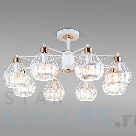 Купить Потолочная люстра Eurosvet 70075/8 белый за 26 900 руб. в Туле фото 2 Купить с доставкой Потолочная люстра Eurosvet 70075/8 белый в Туле фото 2