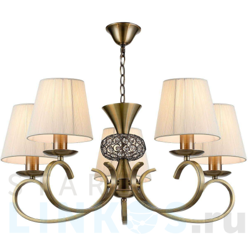 Купить Подвесная люстра Illumico IL1526-5P-27 AB за 11 580 руб. в Туле Купить с доставкой Подвесная люстра Illumico IL1526-5P-27 AB в Туле