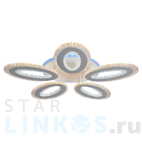 Купить Потолочная светодиодная люстра Profit Light 8080/5 WHT за 4 760 руб. в Туле Купить с доставкой Потолочная светодиодная люстра Profit Light 8080/5 WHT в Туле