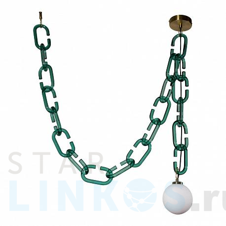 Купить Подвесной светильник Loft IT Chain 10128C Green за 17 140 руб. в Туле фото 2 Купить с доставкой Подвесной светильник Loft IT Chain 10128C Green в Туле фото 2