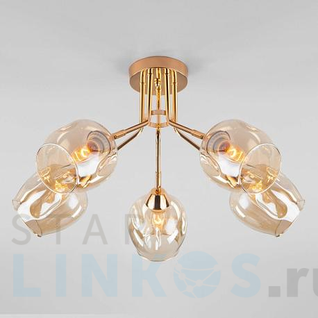 Купить Потолочная люстра Eurosvet Marci 30164/5 золото за 7 610 руб. в Туле фото 2 Купить с доставкой Потолочная люстра Eurosvet Marci 30164/5 золото в Туле фото 2