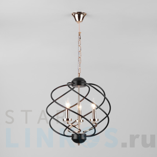 Купить Подвесная люстра Eurosvet Sorrel 60105/3 черный за 11 800 руб. в Туле Купить с доставкой Подвесная люстра Eurosvet Sorrel 60105/3 черный в Туле