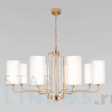 Купить Подвесная люстра Eurosvet 60128/8 золото за 27 800 руб. в Туле фото 2 Купить с доставкой Подвесная люстра Eurosvet 60128/8 золото в Туле фото 2