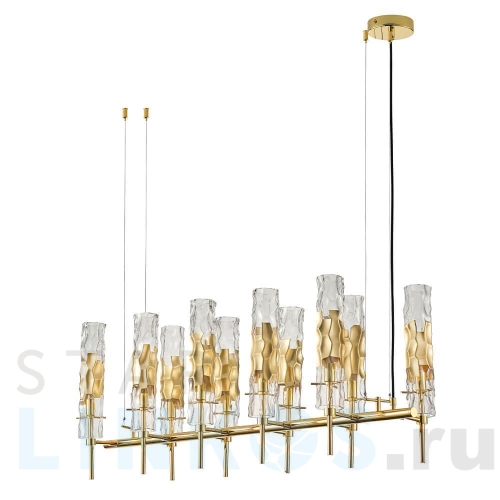 Купить с доставкой Подвесная люстра Crystal Lux Primavera SP10 Gold в Туле