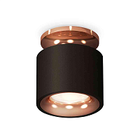 Купить Комплект накладного светильника Ambrella light Techno Spot XS7511141 SBK/PPG черный песок/золото розовое полированное (N7930, C7511, N7015) в Туле