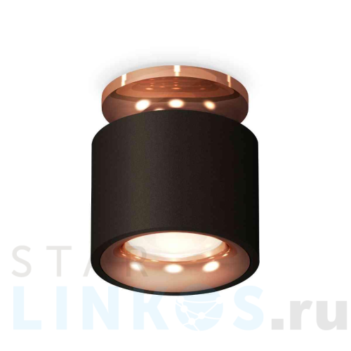 Купить с доставкой Комплект накладного светильника Ambrella light Techno Spot XS7511141 SBK/PPG черный песок/золото розовое полированное (N7930, C7511, N7015) в Туле