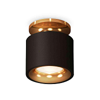 Купить Комплект накладного светильника Ambrella light Techno Spot XS7511121 SBK/PYG черный песок/золото желтое полированное (N7929, C7511, N7014) в Туле