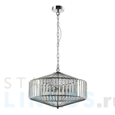 Купить Подвесной светильник Crystal Lux Fiesta SP5 Chrome/Transparente за 16 900 руб. в Туле фото 2 Купить с доставкой Подвесной светильник Crystal Lux Fiesta SP5 Chrome/Transparente в Туле фото 2