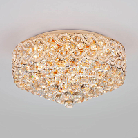 Купить Подвесная люстра Eurosvet 3296/8 золото/прозрачный хрусталь Strotskis в Туле