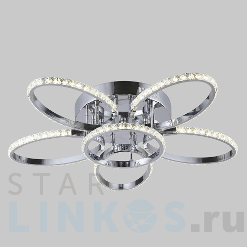 Купить Потолочная светодиодная люстра Eurosvet Soul 90098/6 хром за 10 125 руб. в Туле Купить с доставкой Потолочная светодиодная люстра Eurosvet Soul 90098/6 хром в Туле