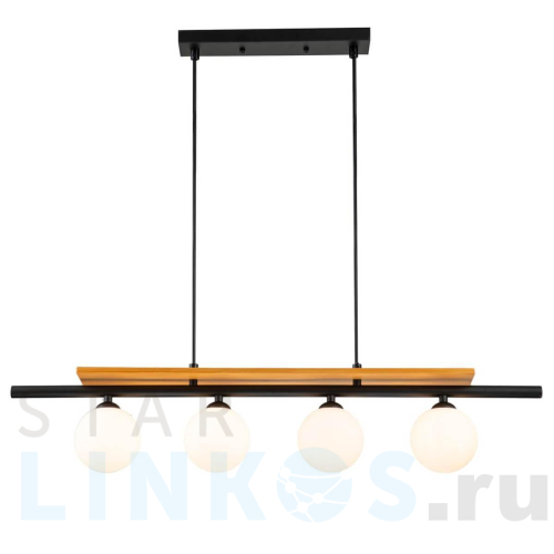 Купить с доставкой Подвесная люстра Indigo Mitezza 10013/4P Black V000193 в Туле