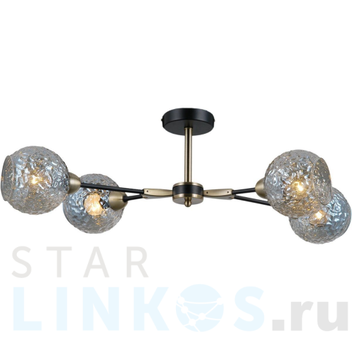 Купить Потолочная люстра Illumico IL0253-4CSQ-79 BK AB за 5 500 руб. в Туле Купить с доставкой Потолочная люстра Illumico IL0253-4CSQ-79 BK AB в Туле