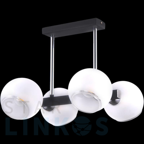 Купить Потолочная люстра Illumico IL9559-4PSQ-79 CR BK за 5 500 руб. в Туле Купить с доставкой Потолочная люстра Illumico IL9559-4PSQ-79 CR BK в Туле