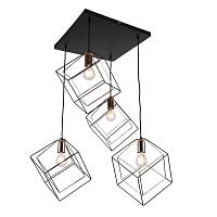 Купить Подвесная люстра IMEX MD.0830-4-P BK+FGD в Туле