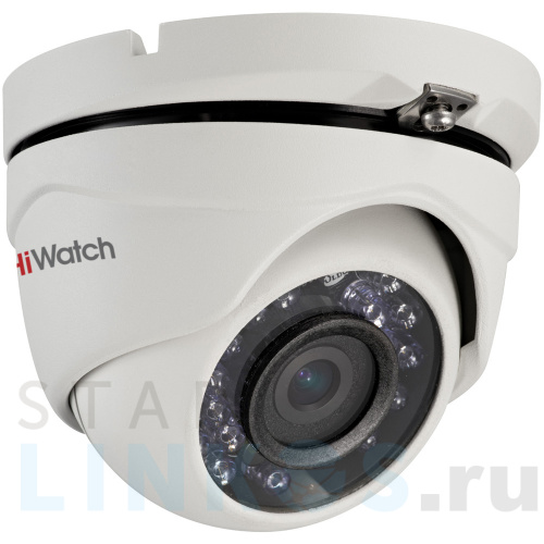 Купить с доставкой 2Мп HD-TVI камера-сфера для улицы HiWatch DS-T203 с ИК-подсветкой в Туле