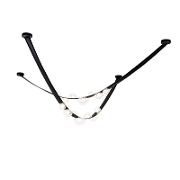 Купить Подвесной светодный светильник Crystal Lux Bosque SP7 L3000 Black/Transparent в Туле