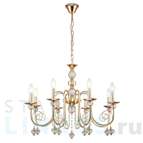 Купить Подвесная люстра Escada Shine 678/8PL Gold за 20 830 руб. в Туле Купить с доставкой Подвесная люстра Escada Shine 678/8PL Gold в Туле