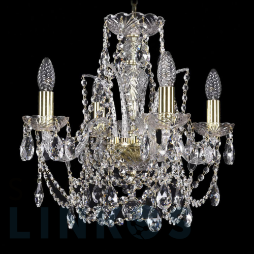 Купить Подвесная люстра Bohemia Ivele 1411/4/141 G за 21 600 руб. в Туле Купить с доставкой Подвесная люстра Bohemia Ivele 1411/4/141 G в Туле