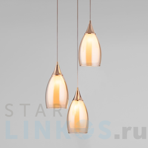 Купить Подвесной светильник Eurosvet 50085/3 золото за 14 400 руб. в Туле Купить с доставкой Подвесной светильник Eurosvet 50085/3 золото в Туле