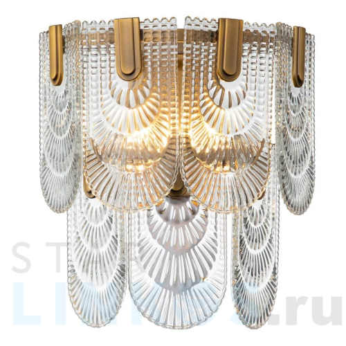 Купить Настенный светильник Indigo Salice 12022/2W Brass V000026 за 13 980 руб. в Туле Купить с доставкой Настенный светильник Indigo Salice 12022/2W Brass V000026 в Туле