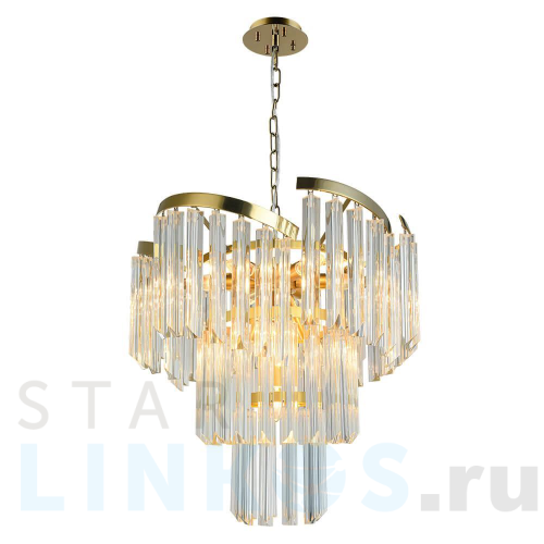 Купить Подвесная люстра Lumien Hall Гарленда LH0042/10P-GDCG за 53 774 руб. в Туле Купить с доставкой Подвесная люстра Lumien Hall Гарленда LH0042/10P-GDCG в Туле